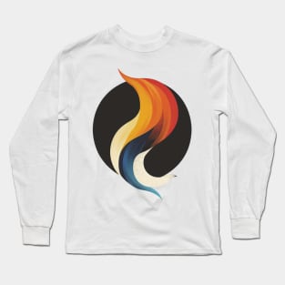 fire flame logo Long Sleeve T-Shirt